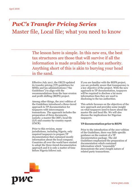 master file local file guidelines.
